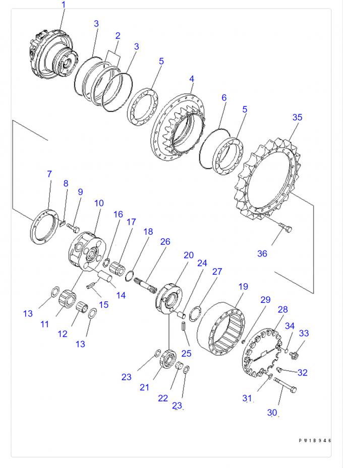 Final Drive Assembly Technical Drawing Final Drive Assembly Technical Drawing